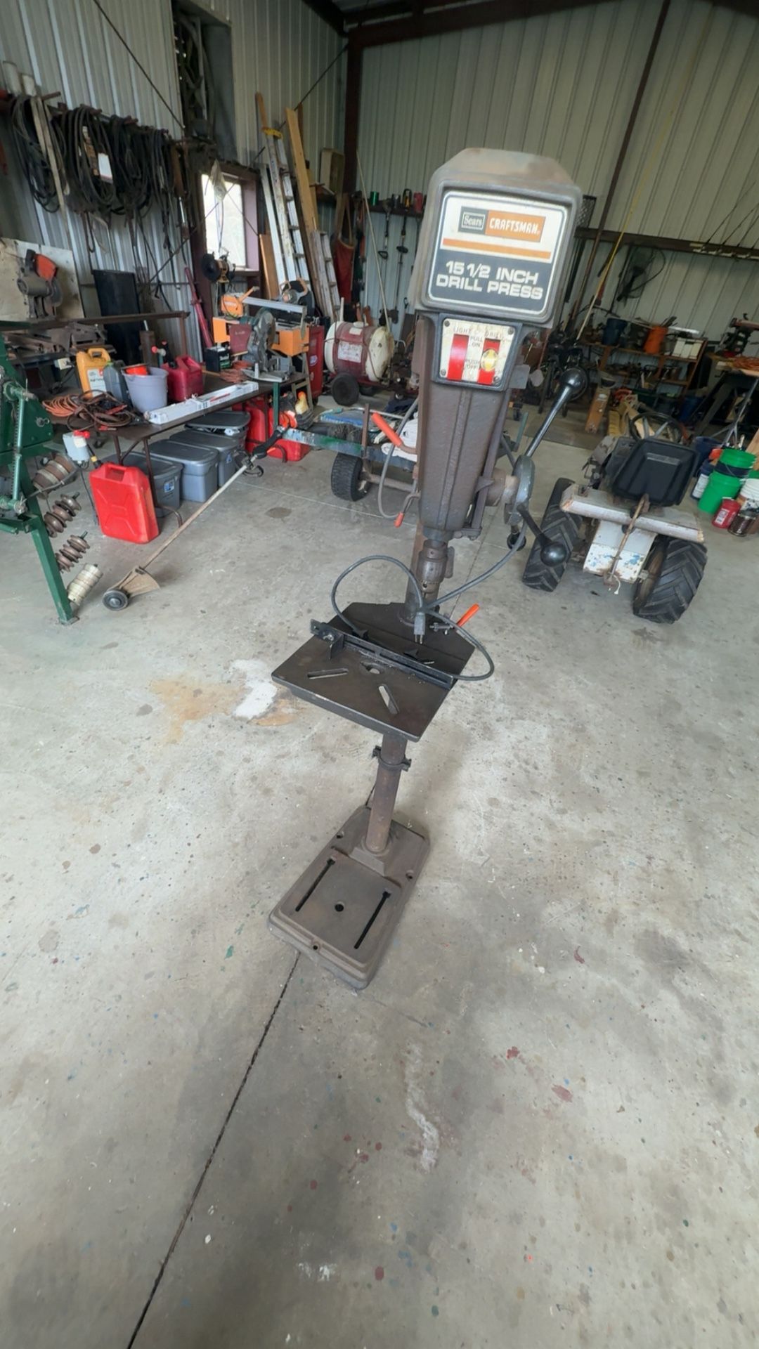 Craftsman 15 1/2-inch drill press. power drill