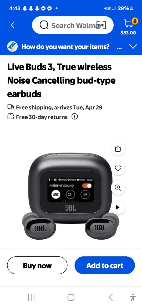 Jbl Noise Canceling Earbud