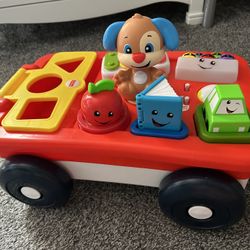 Fisher-Price Baby/Toddler Laugh & Learn Pull & Play Wagon w/activities
