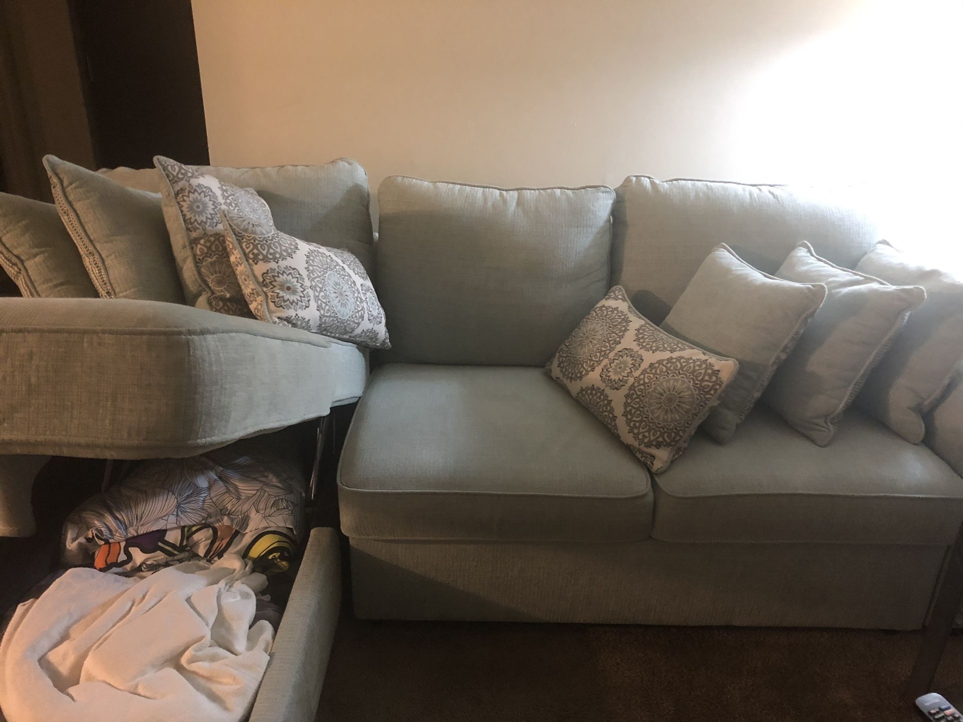 Sectional With Ottoman