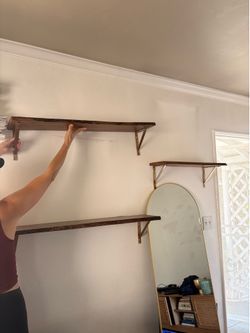 Live edge shelves set of 3