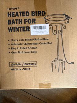 Lovppy Heated Bird Bath for Winter