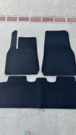 OEM Tesla Model 3 Carpet Floor Mats Genuine Factory Complete Set 2019-2023
