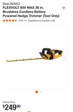 Dewalt hedge trimmer