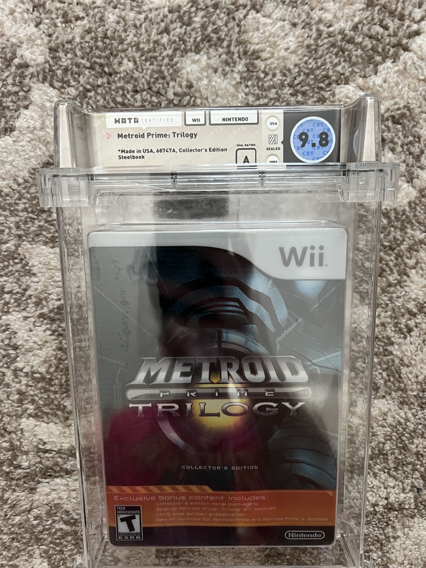 Metroid Prime Trilogy Nintendo Wii New Sealed Wata 9.8