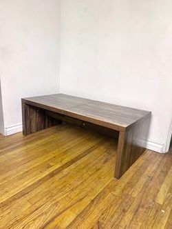 New Tribesigns 47” Wooden Walnut Color Coffee Table