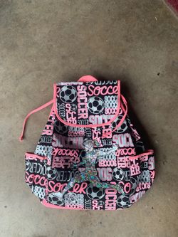 Girls Justice soccer backpack