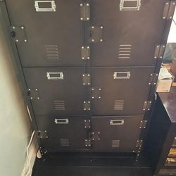 VINTAGE STYLE STORAGE LOCKER/ BUFFET TABLE