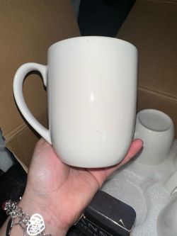 Plain White Ceramic Coffee Mug