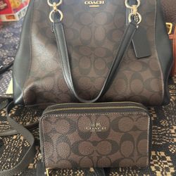 Coach Purse Purse And Wallet Set 