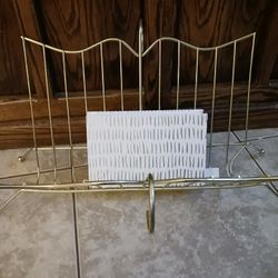 Mid Century Modern Book Stand  Brass