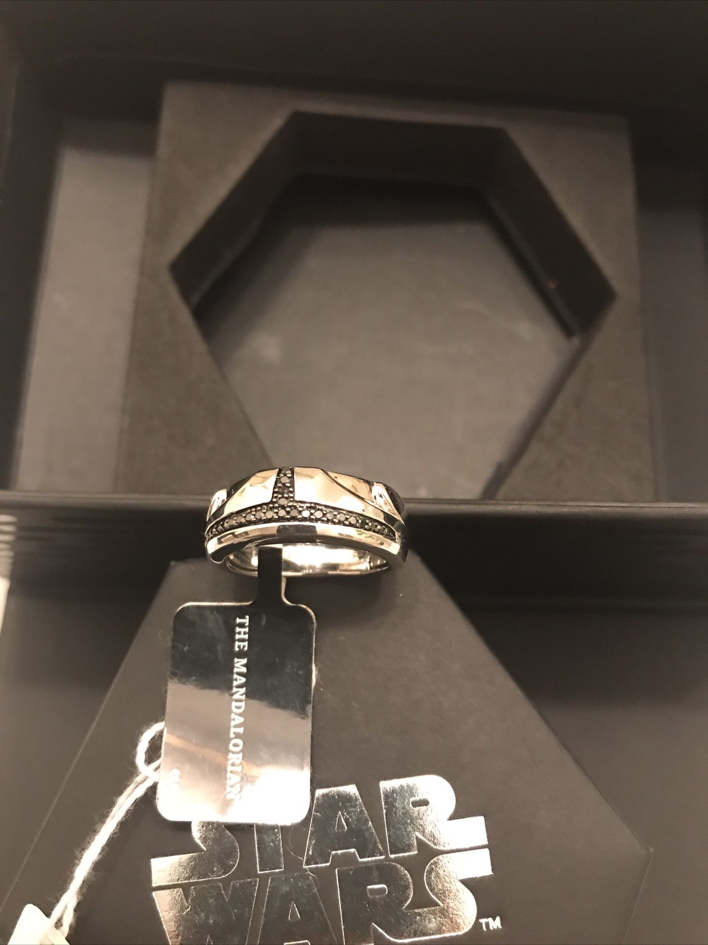 Star Wars Fine Jewery Sterling silver 925 diamond ring size 7