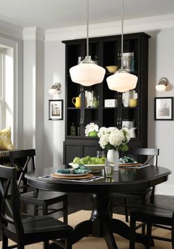 Sea Gull Lighting Large Frosted Glass Pendant Light – Open Box