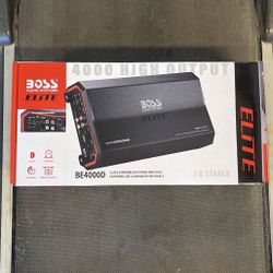 BOSS 4000 watts amplifier 1 channel with bass knob