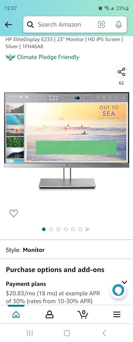 23'' HP Monitor