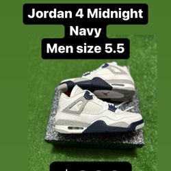 Jordan 4 Midnight Navy 