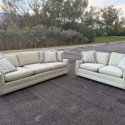 Vintage Woven Sofa & Loveseat Set – Free Curbside Delivery!