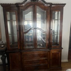 For Sale Beatiful Two Piece China Cabinet