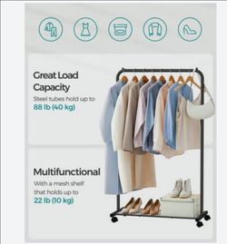 SONGMICS HSR25BK Clothes
Rack