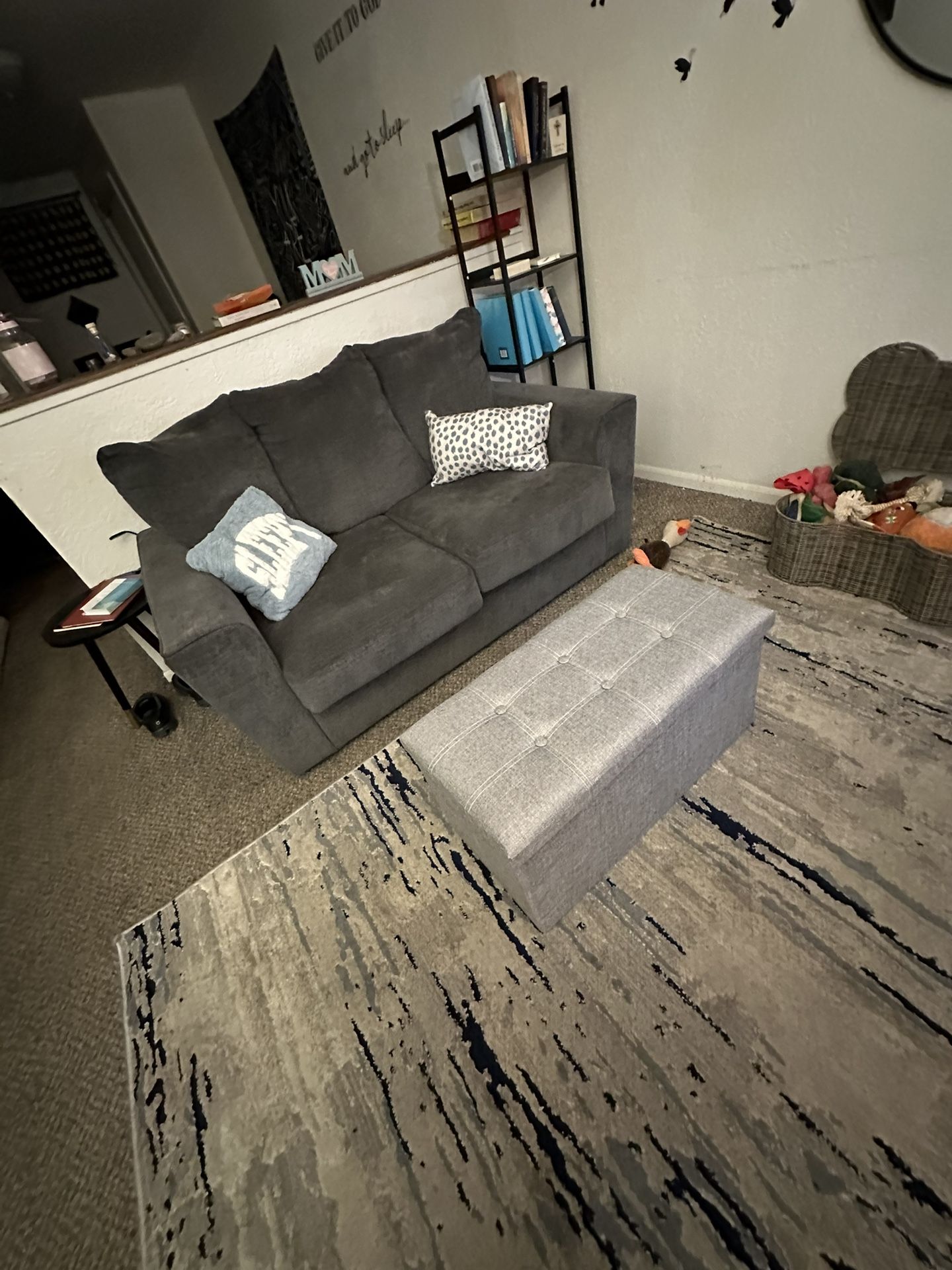 Grey Loveseat