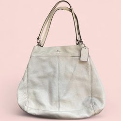 COACH WHITE HOBO BAG 