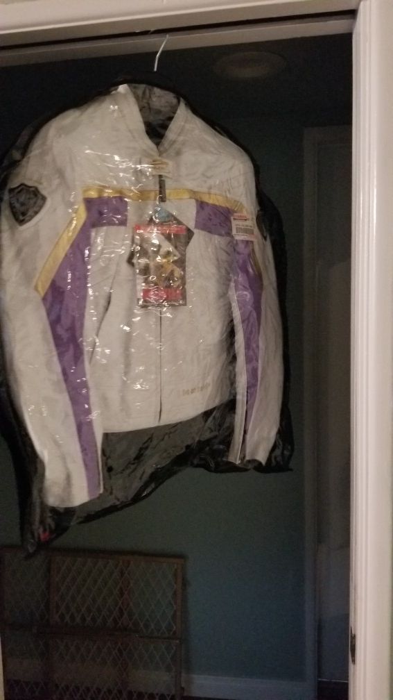 Arlen Ness ladies leather motorcycle jacket