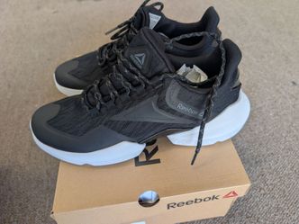 Reebok Split Fuel Running Shoes Size 9 Black White - Brand New