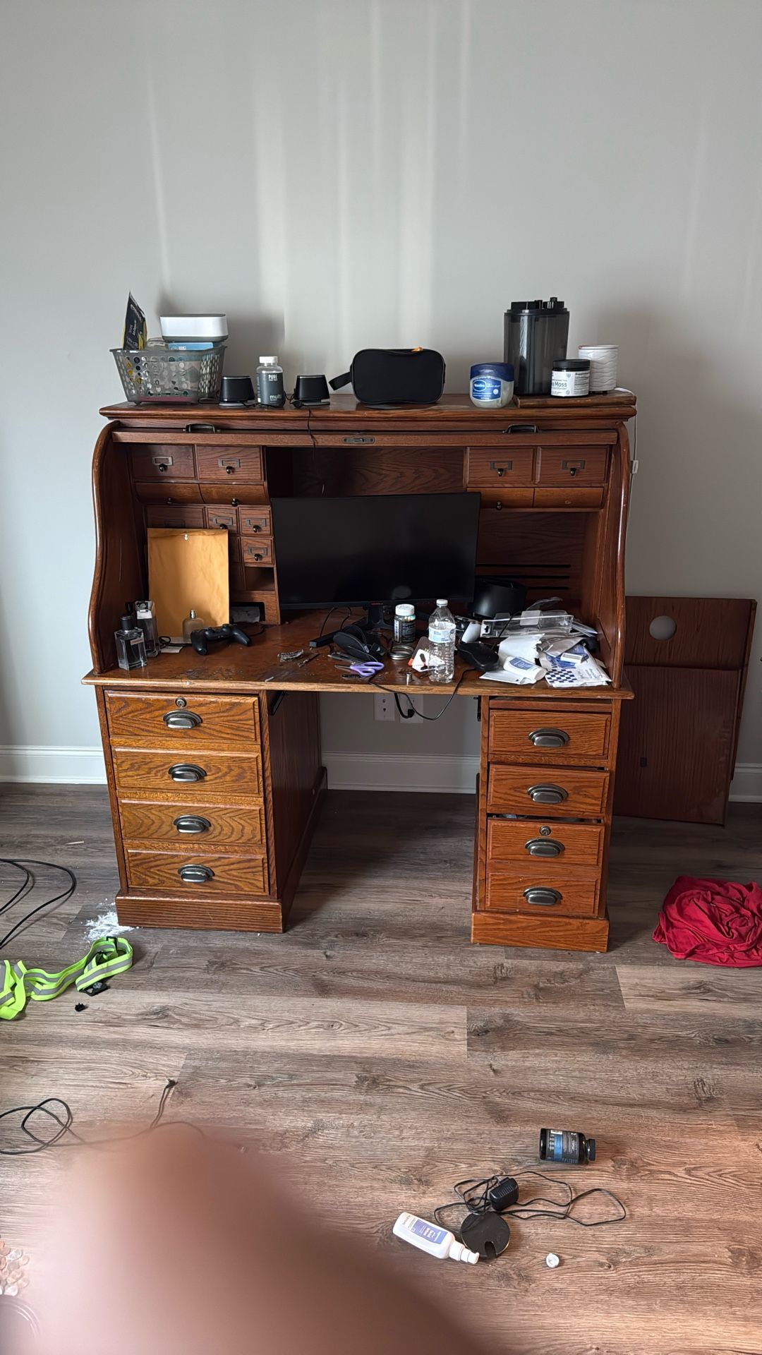 Real Wood Vintage Computer Desk