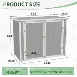 🔥ON SALE🔥 Outdoor Horizontal Storage Shed