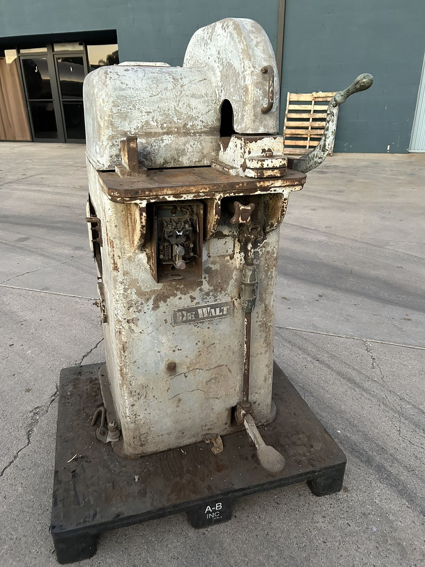 14 Inch Abrasive Chop Saw 3 Phase 3hp 220v Vise Base Table Cast Aluminum Clamp