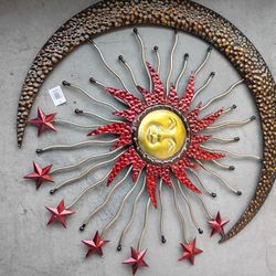 Large Sun And Moon Decor 