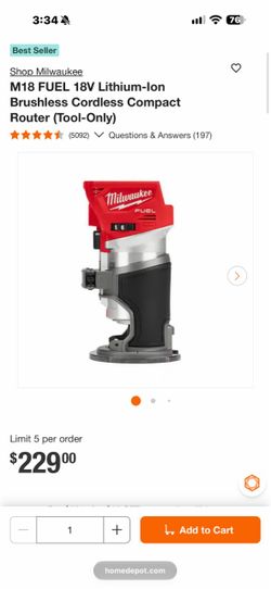 Milwaukee fuel Router