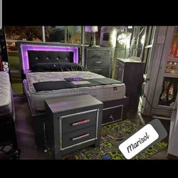 Black Led Light Bedroom Set Are Available With Free Delivery And Cash On Delivery 