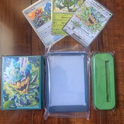Pokemon Twilight Masquerade Teal Mask Ogerpon Card Lot, Sleeves & Card Display!