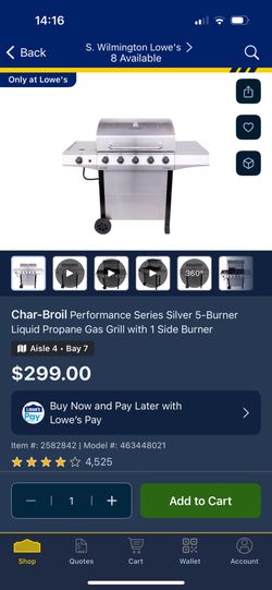 Char-broil Grill With Propane Tank