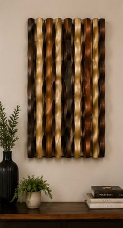 Bronze & Gold Metal Wall Art