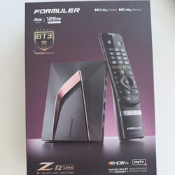 Formuler Z12 Ultra - 4K Streaming Media Player, Android 12, Dolby Vision, Dolby Atmos, HDR10+, Gigabit LAN, WiFi 6E, 4GB RAM, 128GB ROM, Bluetooth Bac