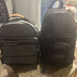 2 Perf Condition Hiking Backpacks 🎒 Black & Gray Lowepro And Tamrac 