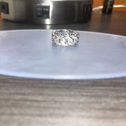 Men Size 10 ,Cuban Link Ring ,passes Diamond Tester Th