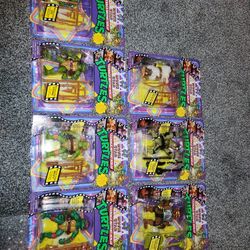 Lot of tmnt teenage mutant ninja turtles retro reissue sealed movie edition 