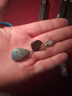 Turquoise snowflake obsidian ect