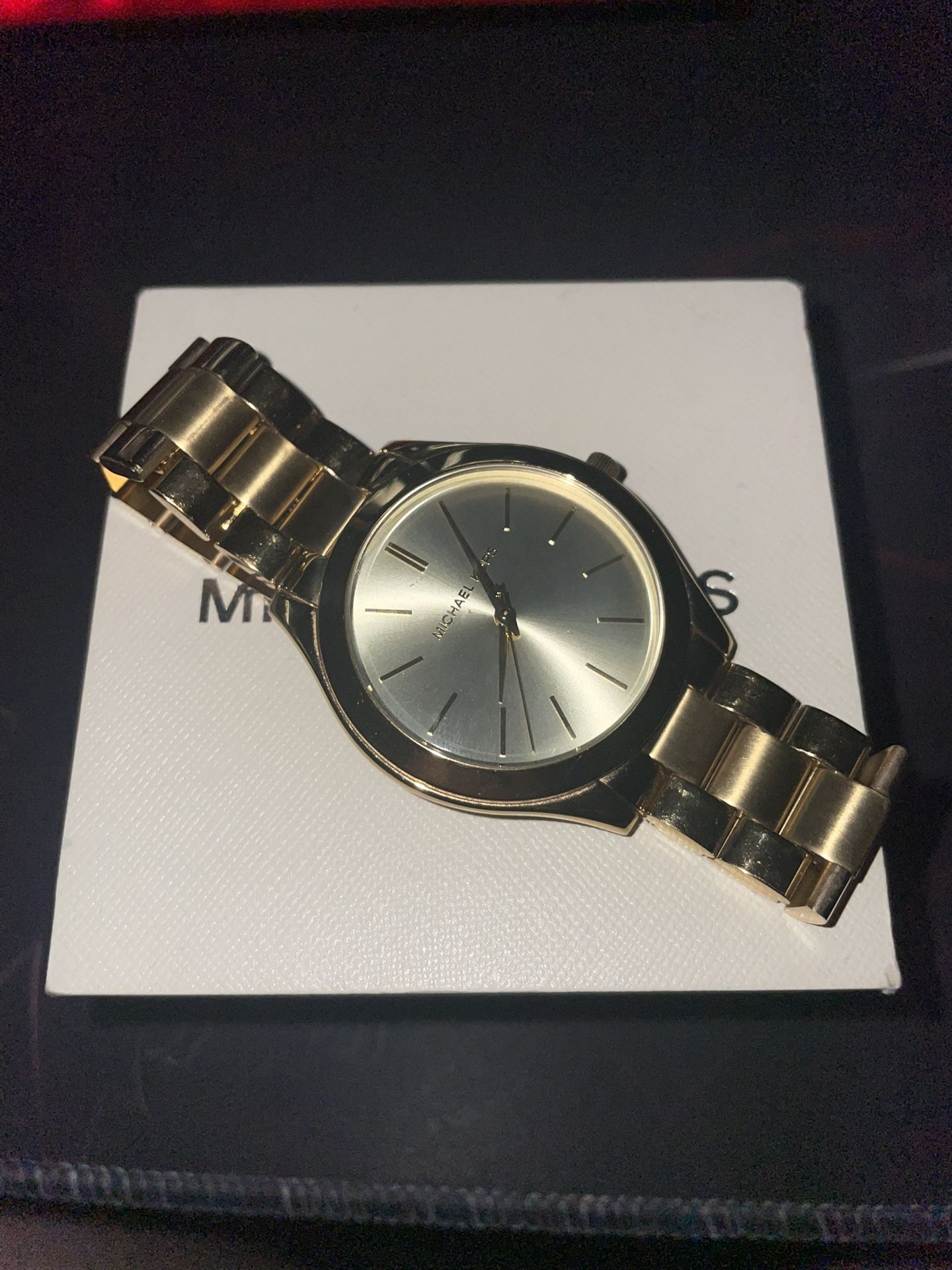 Michael Kors Unisex Stainless Steel Gold Plated Watch