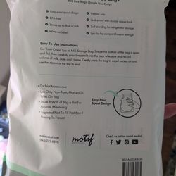 Motif milk storage bags