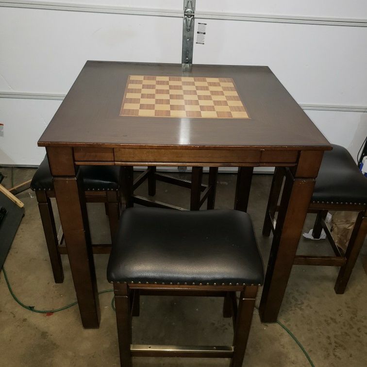 Costco Square Chess Checkers Game Table for Sale in Marysville WA OfferUp