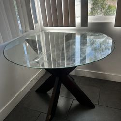 Glass Top Table 