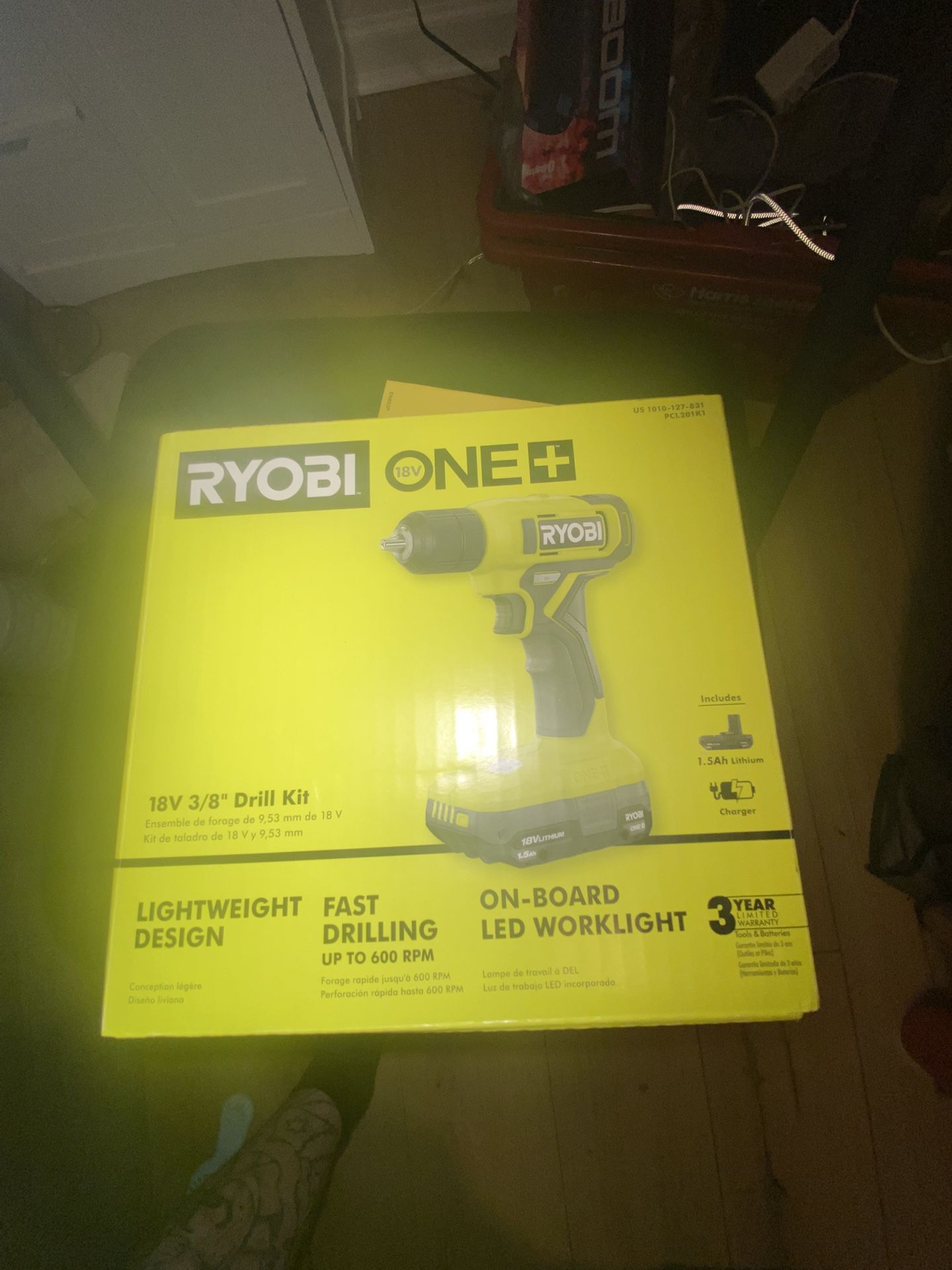 2 Ryobi One+ 18V 3/8 Drill Kit Brand New