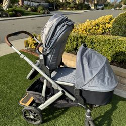 Uppababy Vista Stroller Set For 3 Kids 
