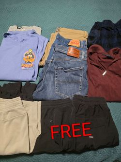 Bag of free used clothes