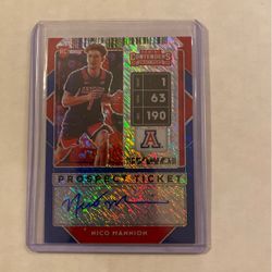 2020 Contenders Nico Mansion Rookie Auto Ticket BLUE SHIMMER 01/15 FOTL