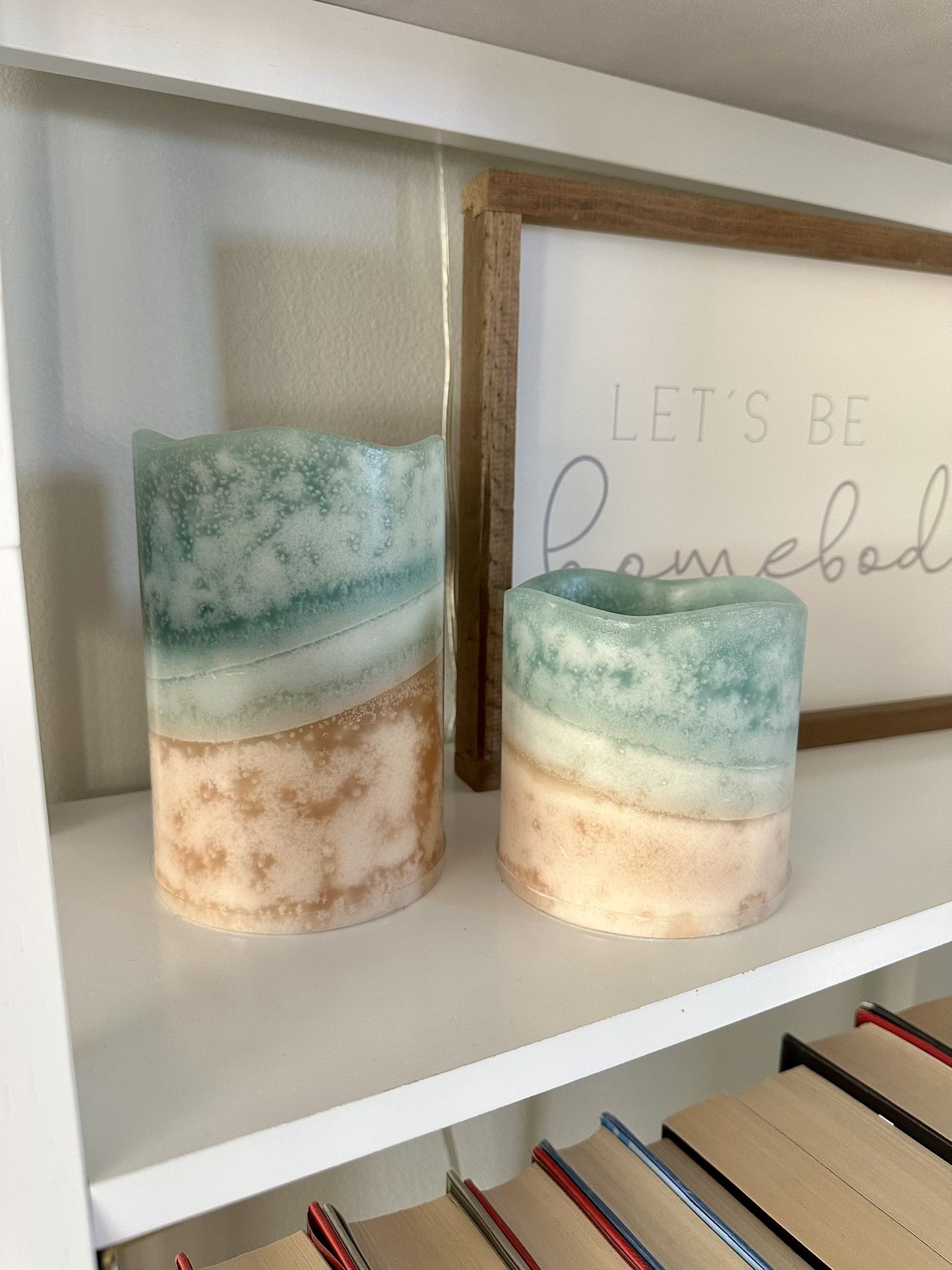 Ocean Surf LED Candle Pair